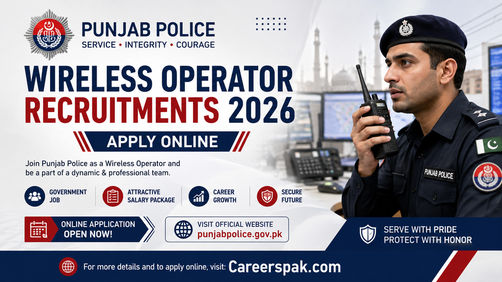 Punjab Police Wireless Operator Recruitments 2026