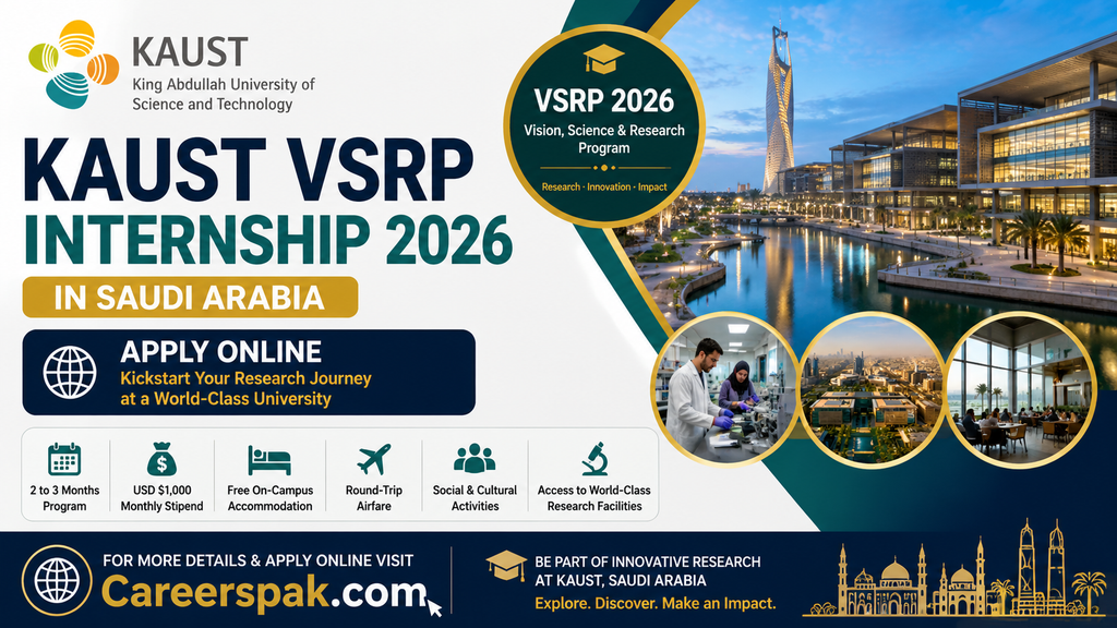 KAUST VSRP Internship 2026 in Saudi Arabia – Apply Online